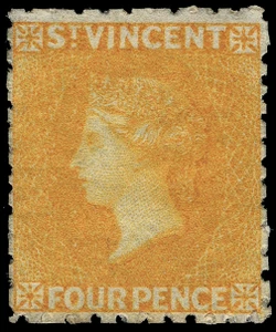St. Vincent Scott 7 Gibbons 12 Mint Stamp (3)