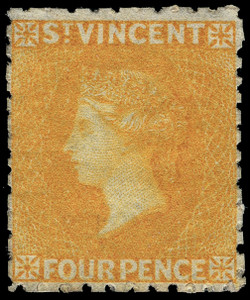 St. Vincent Scott 7 Gibbons 12 Mint Stamp (3)