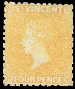 St. Vincent Scott 7 Gibbons 12 Mint Stamp