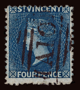 St. Vincent Scott 6 Gibbons 6 Used Stamp