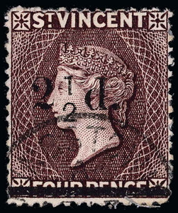St. Vincent Scott 57a Gibbons 54a Used Stamp (1)