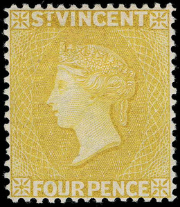 St. Vincent Scott 49a Gibbons 56V Mint Stamp