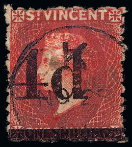 St. Vincent Scott 33 Gibbons 35 Used Stamp