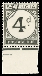 St. Lucia Scott J5 Gibbons D5 Used Stamp
