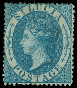 St. Lucia Scott 2 Gibbons 2 Mint Stamp (1)