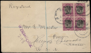 South-West Africa Scott 34 Gibbons 34 on Cover