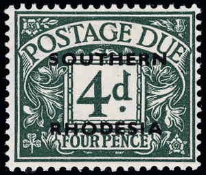 Southern Rhodesia Scott J5a Gibbons D6 Mint Stamp