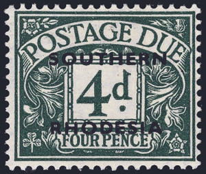 Southern Rhodesia Scott J5a Gibbons D6 Mint Stamp (1)