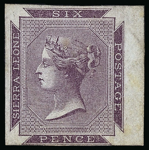 Sierra Leone Scott 1a Gibbons 1 Proof Stamp
