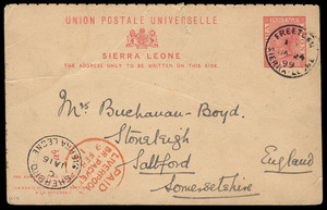 Sierra Leone Scott 63.1 Gibbons 71.1 on Cover
