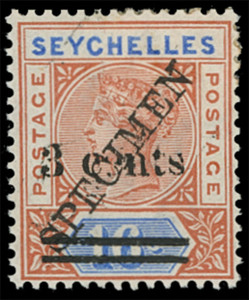 Seychelles Scott 29s-32s Gibbons 37s-40s Specimen Set of Stamps