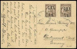 Samoa Scott 101v Gibbons 101d on Cover