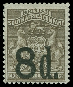 Rhodesia Scott 20-23 Gibbons 14-17 Mint Set of Stamps