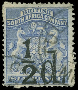 Rhodesia Scott 20 Gibbons 14 Used Stamp