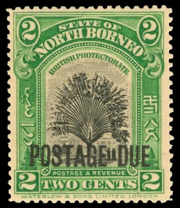 North Borneo Scott J32 Gibbons D52a Mint Stamp