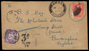 Nigeria Scott 1 Gibbons 1 on Cover