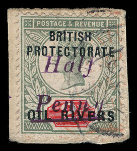 Niger Coast Protectorate Scott 8 Gibbons 20 Used Stamp