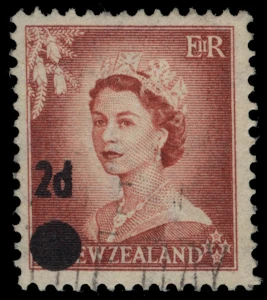New Zealand Scott 320 Gibbons 763b Used Stamp