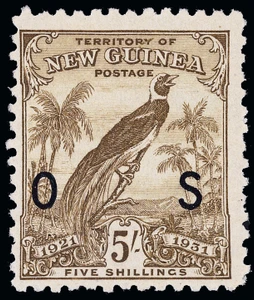 New Guinea Scott O12-O22 Gibbons O31-O41 Mint Set of Stamps (1)