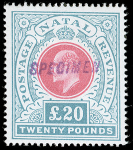 Natal Scott 100s Gibbons 145bs Specimen Stamp