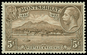 Montserrat Scott 75-84 Gibbons 84-93 Never Hinged Set of Stamps