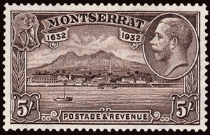 Montserrat Scott 75-84 Gibbons 84-93 Never Hinged Set of Stamps