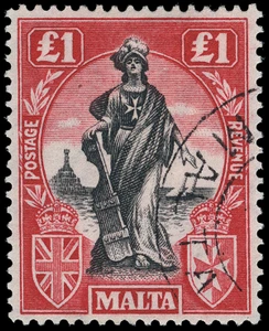 Malta Scott 98-114 Gibbons 123-139 Used Set of Stamps