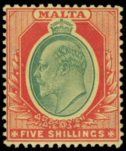 Malta Scott 28-45 Gibbons 45-63 Mint Set of Stamps