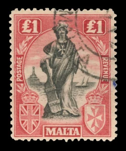 Malta Scott 114a Gibbons 139 Used Stamp (1)
