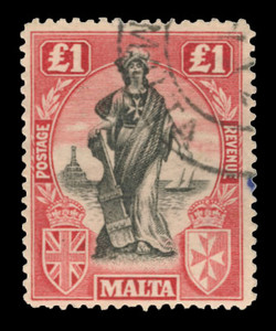 Malta Scott 114a Gibbons 139 Used Stamp (1)