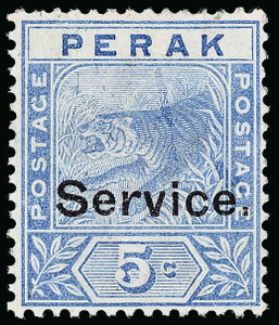 Malaya / Perak Scott O10 Gibbons O10 Mint Stamp (1)