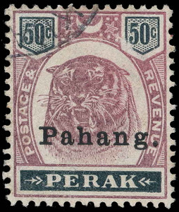 Malaya / Pahang Scott 18A Gibbons 21 Used Stamp (2)