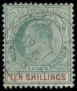 Lagos Scott 50-59 Gibbons 54-63 Used Set of Stamps