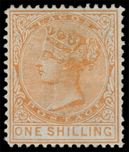 Lagos Scott 12 Gibbons 16 Mint Stamp