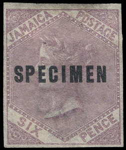 Jamaica Scott 5 Gibbons 5 Specimen Stamp