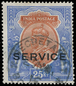 India Scott O65 Gibbons O96 Used Stamp