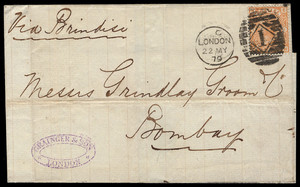 Great Britain Scott 73 Gibbons 156 on Cover
