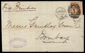 Great Britain Scott 73 Gibbons 156 on Cover