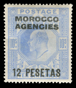 Great Britain Offices in Morocco Scott 34-45 Gibbons 112-123 Mint Set of Stamps