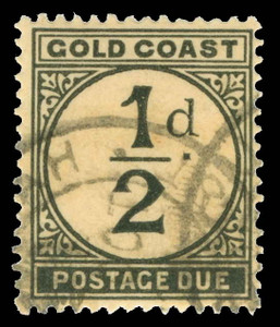 Gold Coast Scott J1 Gibbons D1 Used Stamp (1)