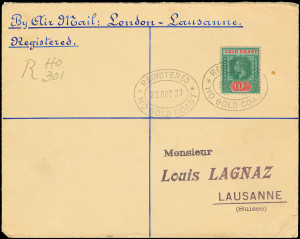 Gold Coast Scott 79a Gibbons 83b on Cover