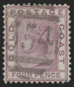 Gold Coast Scott 1-3 Gibbons 1-3 Used Set of Stamps (1)