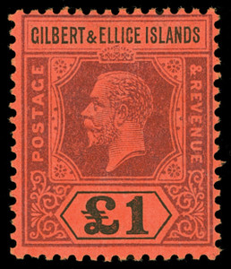 Gilbert and Ellice Islands Scott 26 Gibbons 24 Never Hinged Stamp (3)