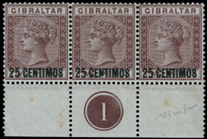 Gibraltar Scott 25b Gibbons 18b Mint Stamp Gibraltar Scott 25b Gibbons 18b Mint Stamp