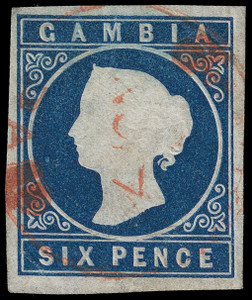 Gambia Scott 4a Gibbons 7 Used Stamp