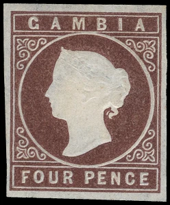 Gambia Scott 3 Gibbons 5 Mint Stamp