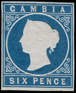 Gambia Scott 2 Gibbons 3 Mint Stamp