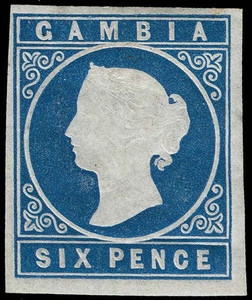 Gambia Scott 2 Gibbons 3 Mint Stamp