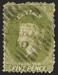 Ceylon Scott 52 Gibbons 54b Used Stamp
