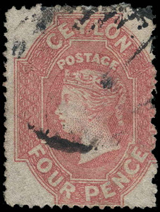 Ceylon Scott 19 Gibbons 21 Used Stamp